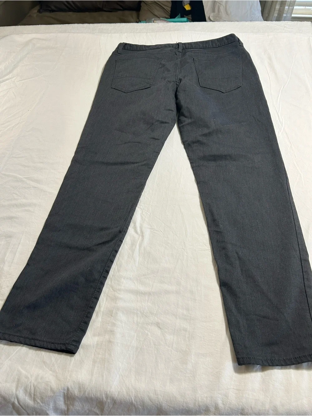Banana Republic Travel Jean Slim Fit Charcoal Gray 35x32 Stretch Minimalist